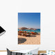 Multicolored Deck Chairs Beaches Wall Decal