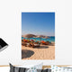 Multicolored Deck Chairs Beaches Wall Decal