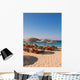 Multicolored Deck Chairs Beaches Wall Decal