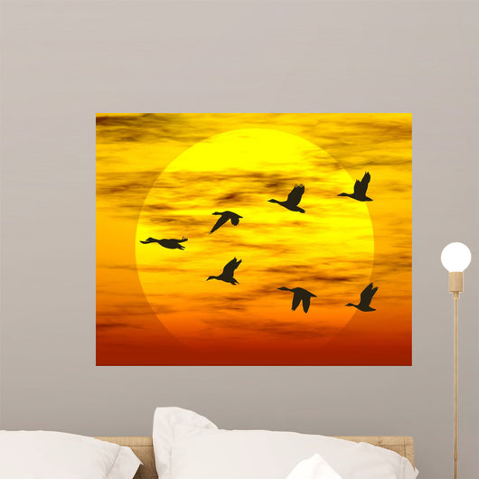 Flying Ducks Wall Decal