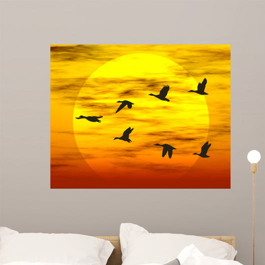 Flying Ducks Wall Decal