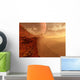 Red Planet Landscape Wall Decal