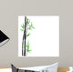 Black Bamboo and Green Wall Decal