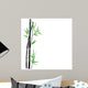Black Bamboo and Green Wall Decal