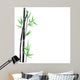 Black Bamboo and Green Wall Decal