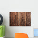 Wood and Floral Element Wall Decal