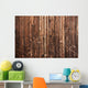 Wood and Floral Element Wall Decal