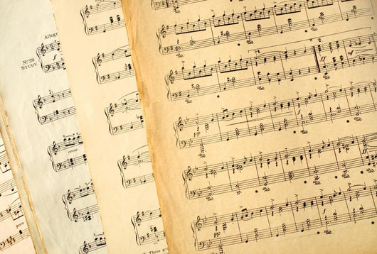 Genuine Old Music Sheets Wall Decal