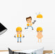 Builder Cartoon Construction Wall Stickers Wall Decal