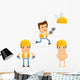 Builder Cartoon Construction Wall Stickers Wall Decal