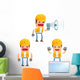 Builders Cartoon Construction Wall Stickers Wall Decal