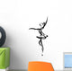Abstract Ballet Dancing Silhouette Wall Decal