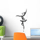 Abstract Ballet Dancing Silhouette Wall Decal