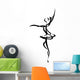 Abstract Ballet Dancing Silhouette Wall Decal