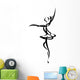 Abstract Ballet Dancing Silhouette Wall Decal