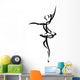 Abstract Ballet Dancing Silhouette Wall Decal