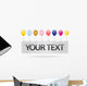 Your Text Party Card Wall Decal