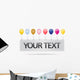 Your Text Party Card Wall Decal