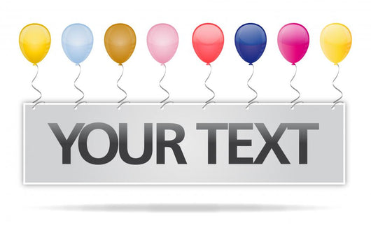 Your Text Party Card Wall Decal