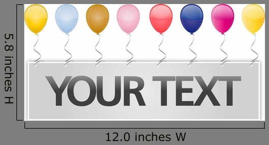 Your Text Party Card Wall Decal