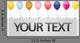 Your Text Party Card Wall Decal