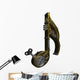Metal Steampunk Music Note Wall Decal