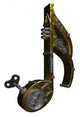 Metal Steampunk Music Note Wall Decal