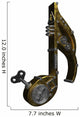 Metal Steampunk Music Note Wall Decal