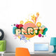 Party Illustration Wall Decal Design 1