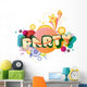 Party Illustration Wall Decal Design 1
