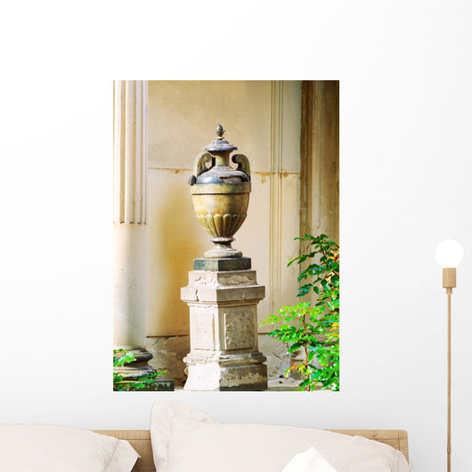 Burial Urn Cemetery Wall Decal