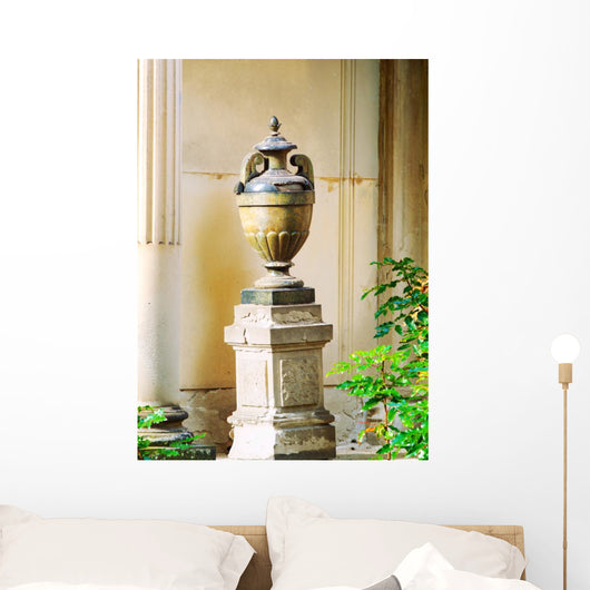 Burial Urn Cemetery Wall Decal
