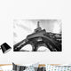 Greyscale Eiffel Tower (Under Shot) Wall Decal