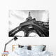 Greyscale Eiffel Tower (Under Shot) Wall Decal