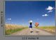 Lonely Girl with Suitcase Wall Decal