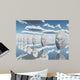Surreal Face with Text Wall Decal