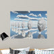 Surreal Face with Text Wall Decal