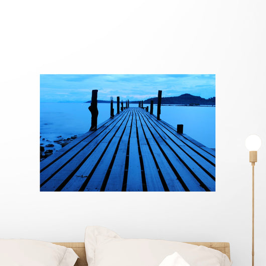 Wood Bridge Morning Wall Decal