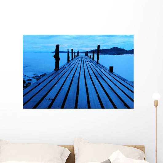 Wood Bridge Morning Wall Decal