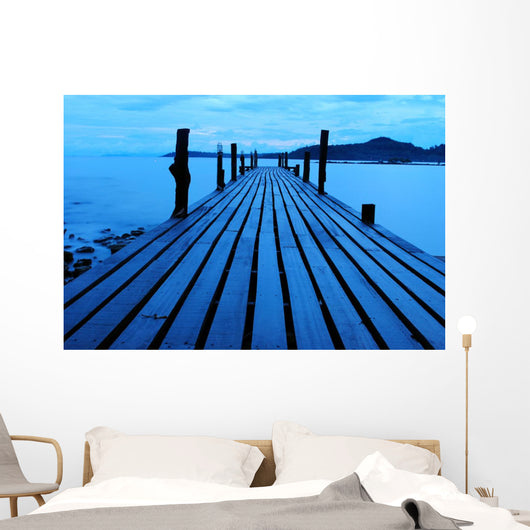 Wood Bridge Morning Wall Decal