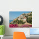 Positano Italy and Bouganvilleas Wall Decal