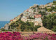 Positano Italy and Bouganvilleas Wall Decal