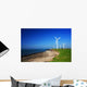 Seaside Wind Farm Wall Decal