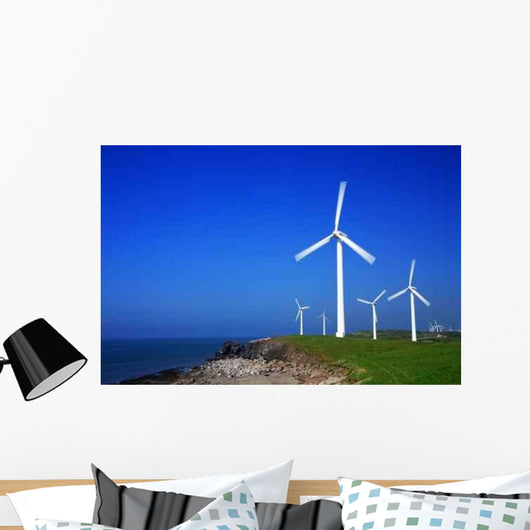Wind Farm with Copy Wall Decal