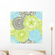 Stylish Floral Seamless Pattern Wall Decal