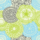 Stylish Floral Seamless Pattern Wall Decal