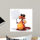 Cool CG Dragon with a Sign Wall Decal