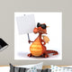 Cool CG Dragon with a Sign Wall Decal