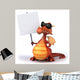 Cool CG Dragon with a Sign Wall Decal