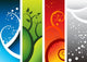 Four Natural Elements Wall Decal